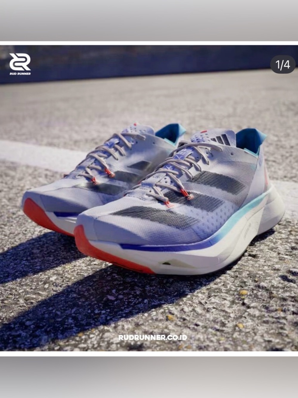 Adidas Adizero Adios Pro 3 WMNS Off White / Aurora Ink / Flash Aqua